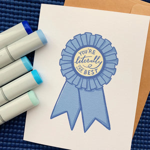 Blue Ribbon Card